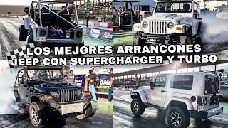 LOS MEJORES ARRANCONES DE JEEP CON SUPERCHARGER Y TURBO  SINALOA STANG [upl. by Adelle]