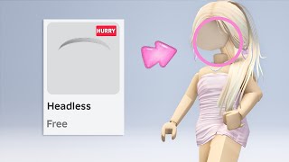 HOW TO GET FREE HEADLESS ON ROBLOX😍🥰 2024 [upl. by Ecnarret838]