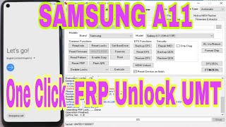 samsung A11 SM115F FRP by UMT DONGLE Done [upl. by Adnovad]