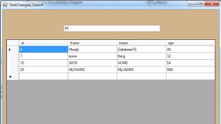 C amp MySQL  Search And Display In TextChanged Event Using C  with source code [upl. by Keele]