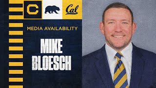 Cal Football Mike Bloesch Media Availability 11122024 [upl. by Portuna]