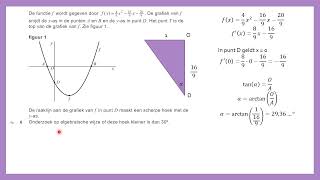 Examentraining  Havo Wiskunde B  20241  Een parabool en een cirkel [upl. by Vaientina]