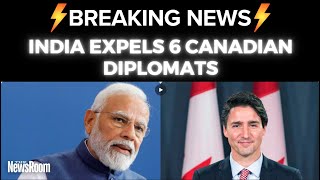 India Expels Six Canadian Diplomats Amid Rising Tensions Over Nijjar Case [upl. by Florida]