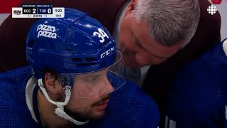 Frustration on Leafs Bench  Keefe Matthews Marner Nylander [upl. by Yraek]