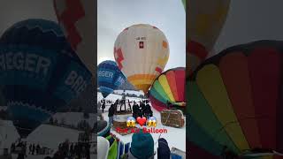 Festival International de Ballons à Château d’Oex Canton de Vaud Switzerland Hot Air Balloon [upl. by Einwat345]