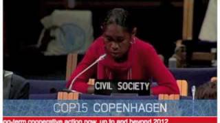 Christina Ora Solomon Islands GetUp Delegate addresses COP15 [upl. by Siseneg]