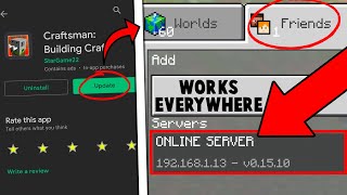 How To Make MULTIPLAYER SERVER FOR EVERYONE in Craftsman UPDATE [upl. by Lrub]