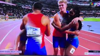 Alexis Holmes 4 X400 mixed Gold Medal win for Team USA [upl. by Bab]