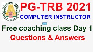 TRB Computer Instructor class Day 1🔥🔥  Computer Instructor Notes💥💥  VIBRANT ONLINE ACADEMY [upl. by Rednal]