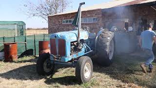 Vintage Fordson tractor cold start [upl. by Yauq]