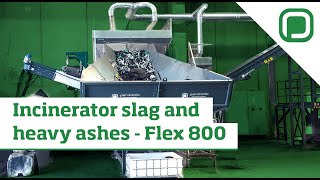 Incinerator slag and heavy ashes Panizzolo recycling plant Flex800 [upl. by Rehpotsirhcnhoj]