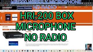 YAESU HRI200 WIRES X Box MICROPHONE No Radio Required [upl. by Ulphia]