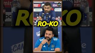 Virat Kohli and Rohit Press Conference एक दूसरे के सवाल पर विराटरोहित का funny reaction  shorts [upl. by Daryn745]