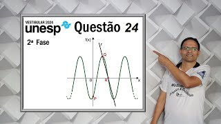 CORREÇÃO PROVA DA UNESP 2024Questão 24 Função Trigonométrica [upl. by Eanat831]