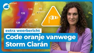 Storm Ciarán komt eraan dit kunnen we verwachten  Weerbericht Weerplaza [upl. by Hannahs725]