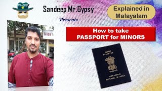 How to Apply Passport for MinorsKids Step by step process explained in Malayalam [upl. by Knepper]