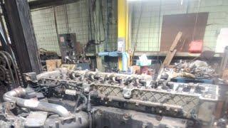 Worldwide Diesel is live Detroit dd15 engine tear down [upl. by Tybi]