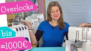 Die besten Overlock Maschinen bis um die 1000€  Overlock Test Overlock Review  mommymade [upl. by Serafine]