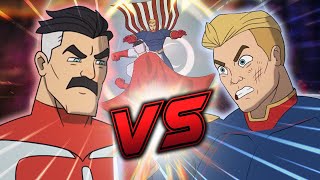 OmniMan VS Homelander ANIMATED FIGHT  Invincible VS The Boys DEATH BATTLE [upl. by Cynara84]