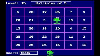 Number Munchers DOS  1990 Playthrough [upl. by Goebel313]