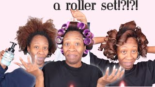 FIRST TIME EVER DOING A ROLLERSET Trying The Douxs Gangsta Wrap Heyknottygirl Hair [upl. by Intyrb]