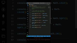 JavaScript Math object is used to perform mathematical operations on numbers codeeveryday [upl. by Milak]