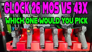 GLOCK 26 VS 43X VS 30S VS 29 [upl. by Sueddaht161]