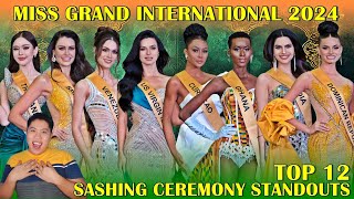 Miss Grand International 2024  Sashing Ceremony Standouts Top 12 [upl. by Paulsen]