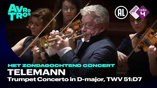 Telemann Trumpet Concerto in Dmajor TWV 51D7  Håkan Hardenberger amp Amsterdam Sinfonietta  HD [upl. by Nairrod271]