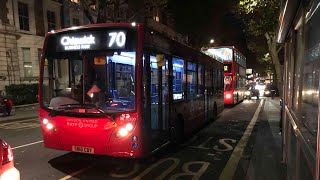 Rare  Enviro 200 London United DE20100 Bus Route 70 [upl. by Egin160]