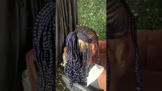 How to do feedin cornrows please subscribe to my channel 🙏🏻🙏🏻🙏🏻 [upl. by Mcnally]