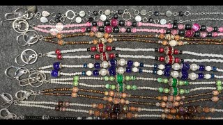 Creating a Classy Beaded LanyardID Holder Tutorial  Jewelry Making [upl. by Nahtal210]