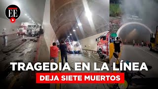 Accidente en La Línea siete muertos y 33 heridos en el túnel Los Venados  El Espectador [upl. by Nylareg217]