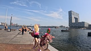 Amsterdam Boat Dock Swimming  Het Eikenhout  Amsterdam On The Map [upl. by Neellek]