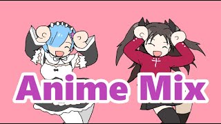 Caramelldansen  Anime Mix FAN ANIMATION [upl. by Suolevram]