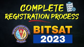 🔥BITSAT 2023 Complete Registration amp Application form filling process  ATP STAR Kota [upl. by Alyakcim]