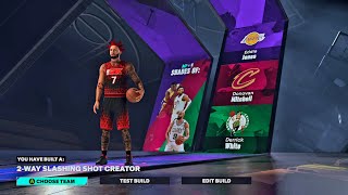 NBA 2k25 Best SG Build2 way Slashing Shot Creator🔥🔥🔥 Its Backkk [upl. by Naul]