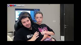 Adin Ross gets Bricked after Pamibaby Sits on Him Live [upl. by Enilrad36]