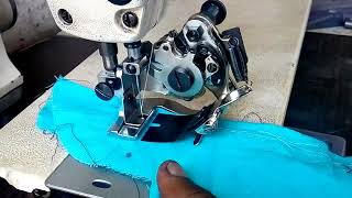 Ruffler Attachment Single Needle Lock Stitch Machine [upl. by Neelloc]