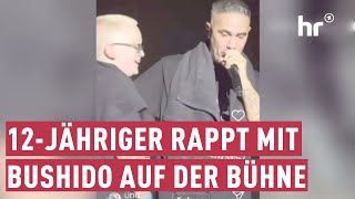 12Jähriger rappt mit Bushido auf der Bühne  maintower [upl. by Ariel]