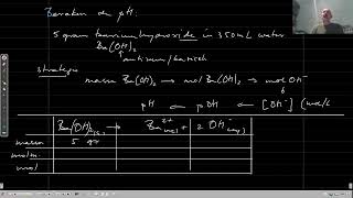 pH berekenen opl bariumhydroxide [upl. by Drwde]