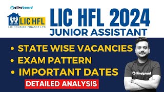 LIC HLF Junior Assistant State Wise Vacancies  Exam Pattern And Impotant Date  By Shubham Sir [upl. by Gad]