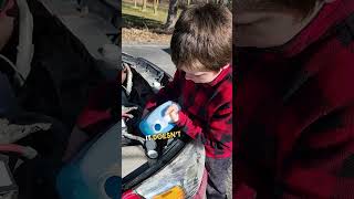 Dad Teaches Son to Refill Windshield Washer Fluid 😱 😂 [upl. by Jourdan]