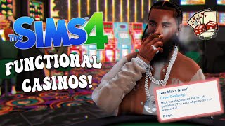 FUNCTIONAL CASINOS IN THE SIMS 🎰  Take Your Sims To Vegas w This Mod [upl. by Buckler]