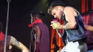 Justin Bieber  Rack City amp Die In Your Arms Live Front Row HD 130413 Arnhem [upl. by Draude]