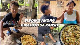 VLOG 598  SI WAKO AKONG GIPALUTO SA PANSIT [upl. by Iniretake]