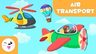 Air transport vehicles for kids  Vocabulary for children [upl. by Lettig]