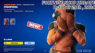 NEW FISHPOOL SKIN Fortnite Item Shop October 29th 2024 Fortnite Chapter 5 [upl. by Zalea]