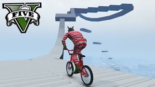 GTA V Online O DESAFIO de BMX NA NEVE 224 [upl. by Gnoh]