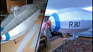 How to Make an RC Flying Rigid Airship Model  British Airship R 80 [upl. by Elreath85]